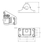 RAP-390-AAPUBU:RAP-390-AAPUBU_1:RAM® Tube Jr.™ with RAM® Universal Adapt-A-Post™ Bulkhead Base