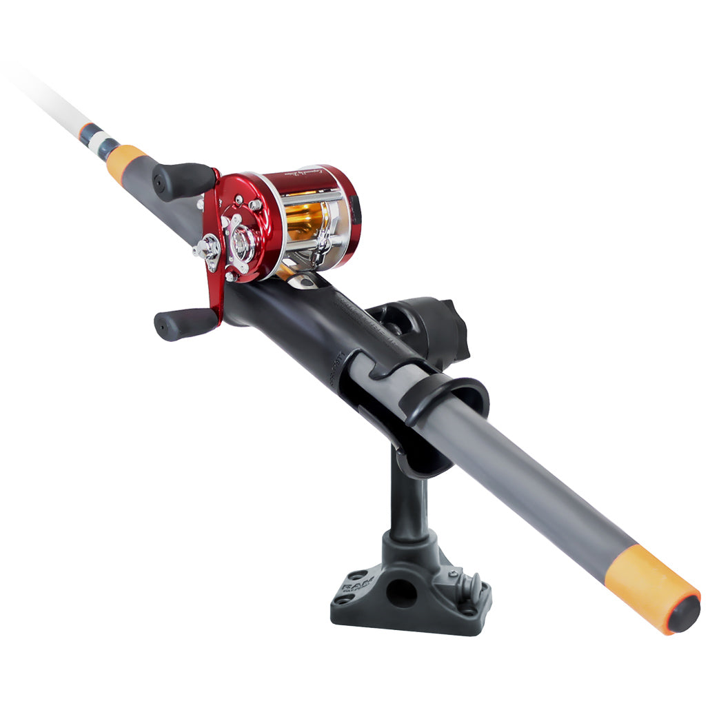 RAP-390-BMPU:RAP-390-BMPU_1:RAM® Tube Jr.™ Rod Holder with Bulkhead/Flat Surface Base - 6" Post
