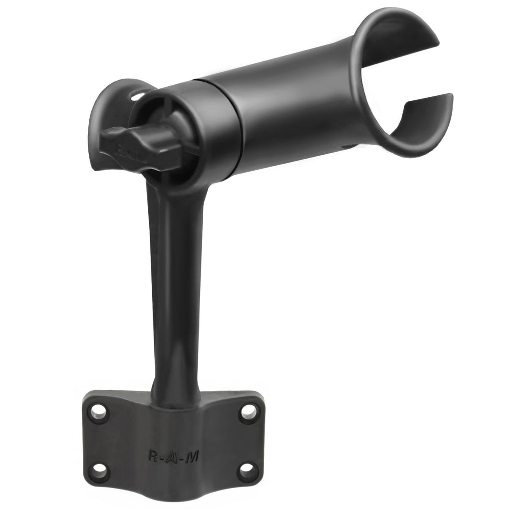 RAP-390-BU:RAP-390-BU_1:RAM® Tube Jr.™ Rod Holder with Bulkhead Base - 6" Post