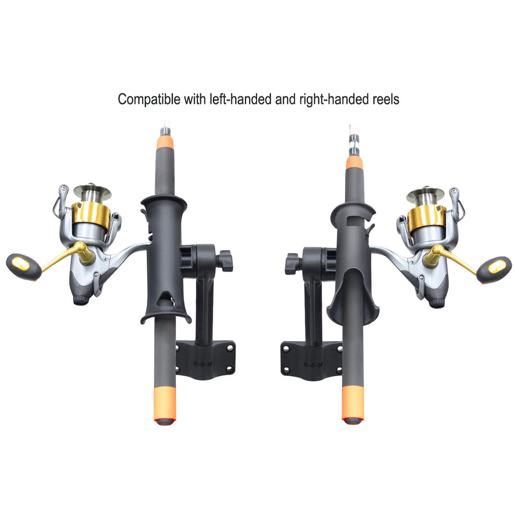 RAP-390-BU:RAP-390-BU_1:RAM® Tube Jr.™ Rod Holder with Bulkhead Base - 6" Post