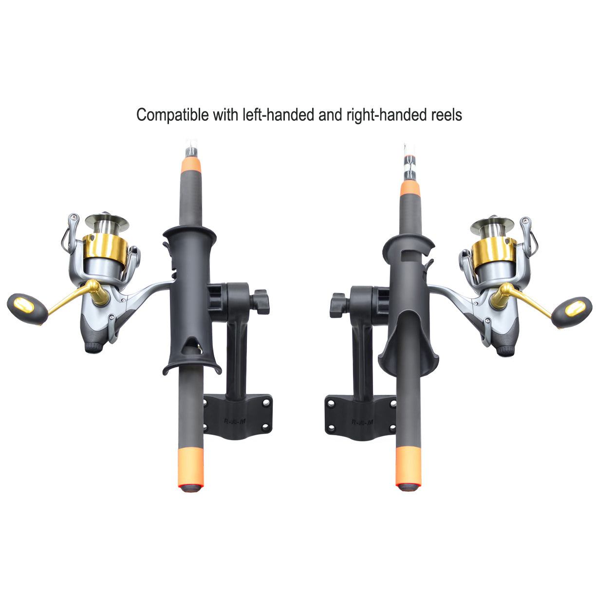 RAP-390-BU:RAP-390-BU_1:RAM® Tube Jr.™ Rod Holder with Bulkhead Base - 6" Post