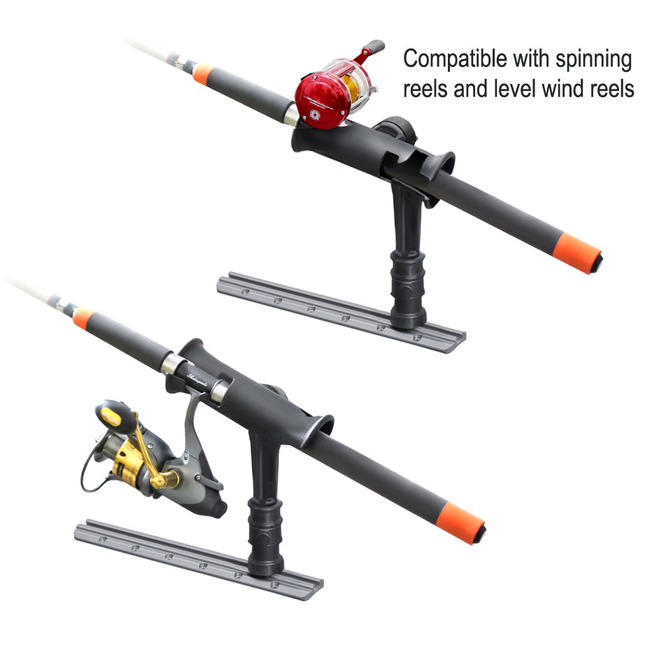 RAP-390-SAAPU:RAP-390-SAAPU_1:RAM® Tube Jr.™ Rod Holder with RAM® Adapt-A-Post™ Track Base - 4" Post