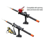 RAP-390-SBMPU:RAP-390-SBMPU_1:RAM® Tube Jr.™ Rod Holder with Bulkhead/Flat Surface Base - 4" Post