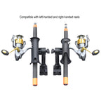 RAP-390-SBMPU:RAP-390-SBMPU_1:RAM® Tube Jr.™ Rod Holder with Bulkhead/Flat Surface Base - 4" Post