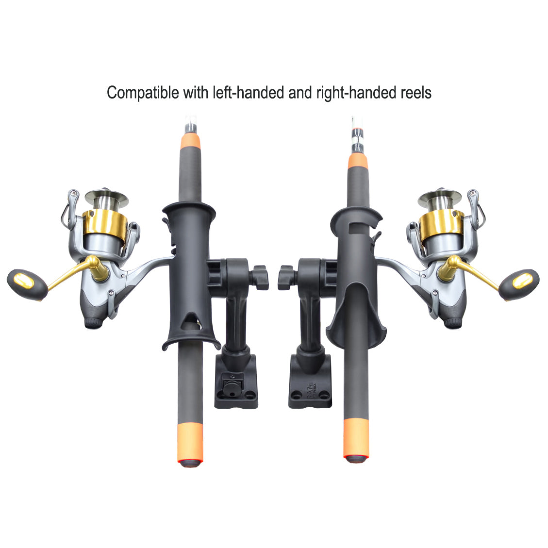 RAP-390-SBMPU:RAP-390-SBMPU_1:RAM® Tube Jr.™ Rod Holder with Bulkhead/Flat Surface Base - 4" Post