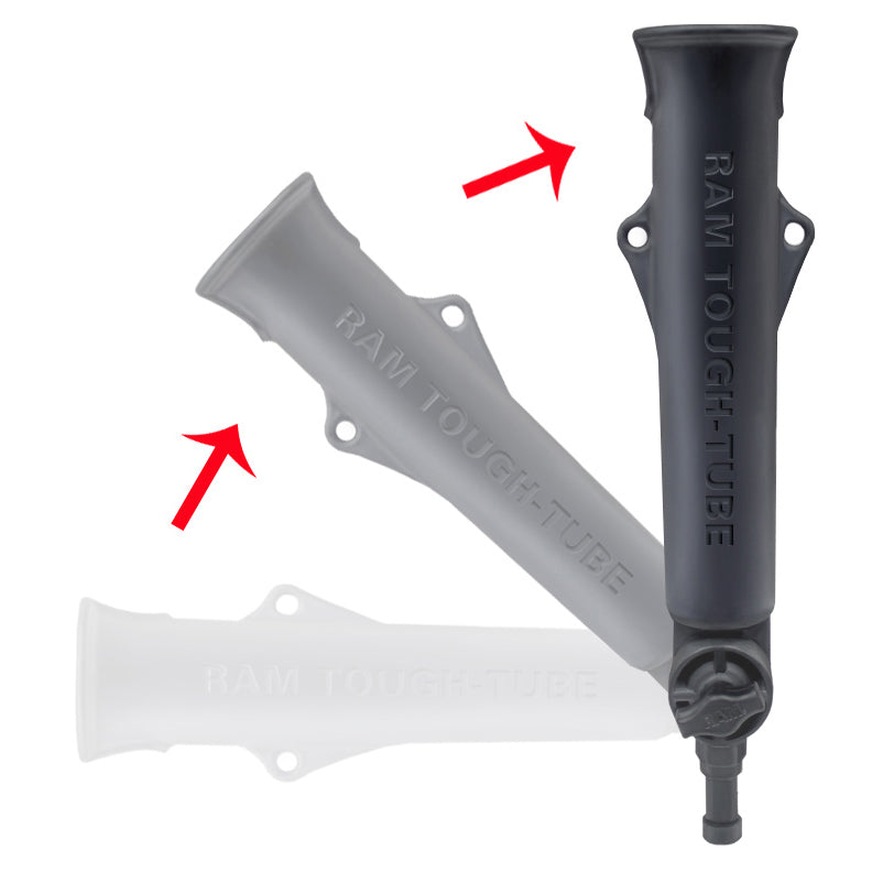 RAP-394-SSTU:RAP-394-SSTU_1:RAM® Tough-Tube™ Rod Holder with 2" Ratchet Spline Post Arm
