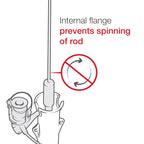RAP-394-SSTU:RAP-394-SSTU_1:RAM® Tough-Tube™ Rod Holder with 2" Ratchet Spline Post Arm