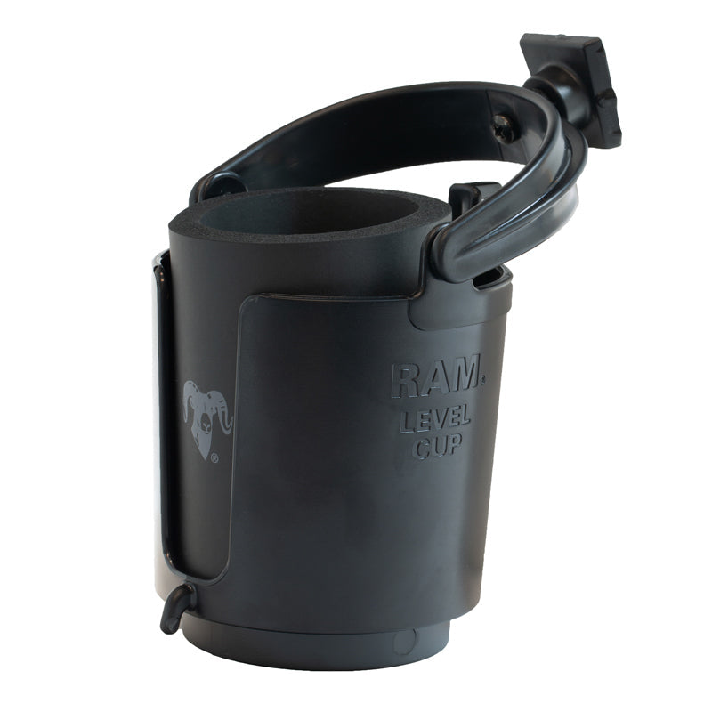 RAP-395W-132U:RAP-395W-132U_1:RAM® Level Cup™ Drink Holder for RAM® Stack-N-Stow™ Bait Board