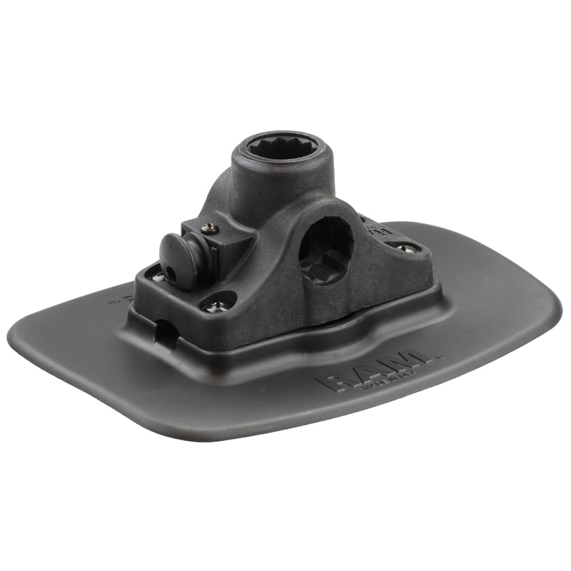 RAP-398-BLK-114BMPU:RAP-398-BLK-114BMPU_1:RAM® Bond-A-Base™ Black Adhesive Base with RAM ROD® Post/Spline Receiver