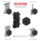 RAP-400-462NPT:RAP-400-462NPT_1:RAM® Tough-Claw™ Small Clamp Base with Vibe-Safe™ Adapter