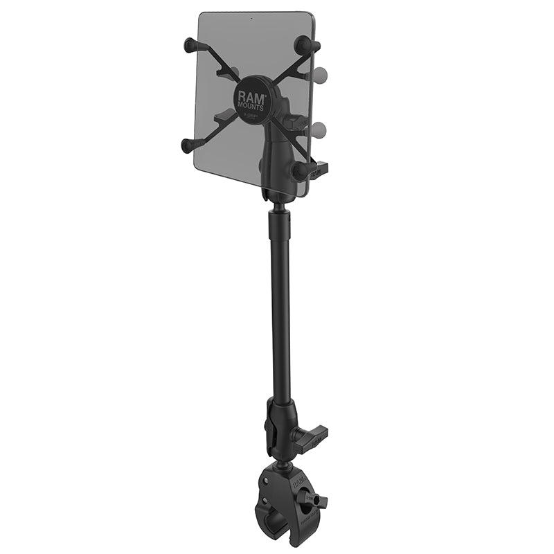 RAP-401-9-BC-UN8U:RAP-401-9-BC-UN8U_1:RAM® X-Grip® with RAM® Tough-Claw™ 9" Pipe Mount for 7"-8" Tablets