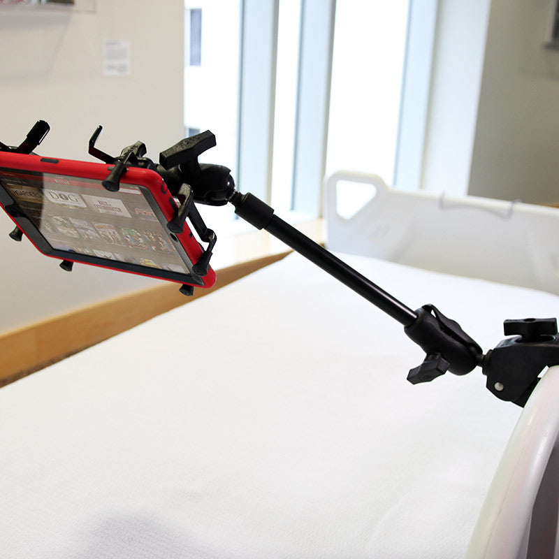 RAP-401-9-BC-UN9U:RAP-401-9-BC-UN9U_1:RAM® X-Grip® with RAM® Tough-Claw™ 9" Pipe Mount for 9"-11" Tablets