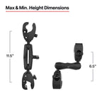 RAP-404-404U:RAP-404-404U_1:RAM® Trolling Motor Stabilizer with Tough-Claw™ 1” - 1.6” Clamp Bases