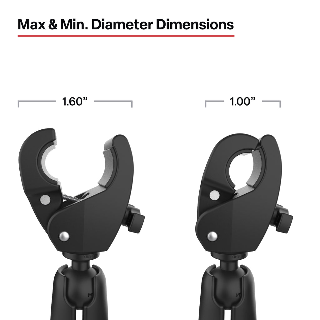 RAP-404-404U:RAP-404-404U_1:RAM® Trolling Motor Stabilizer with Tough-Claw™ 1” - 1.6” Clamp Bases