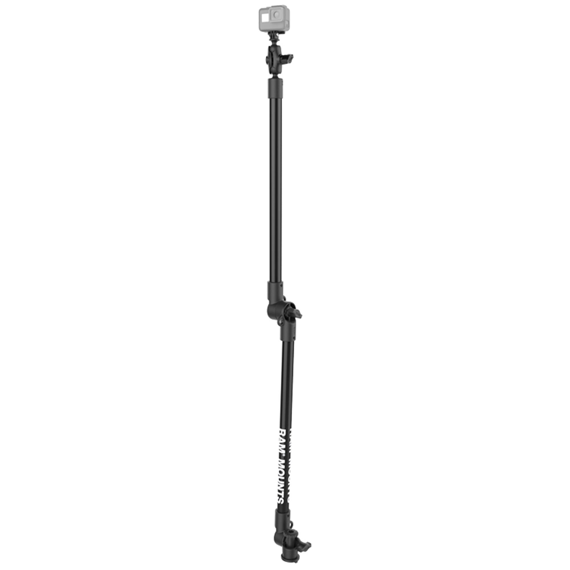 RAP-411-18-18-A-GOP1-1:RAP-411-18-18-A-GOP1-1_1:RAM® Tough-Pole™ Camera Mount with Double Pipe & RAM® Track-Node™ Base