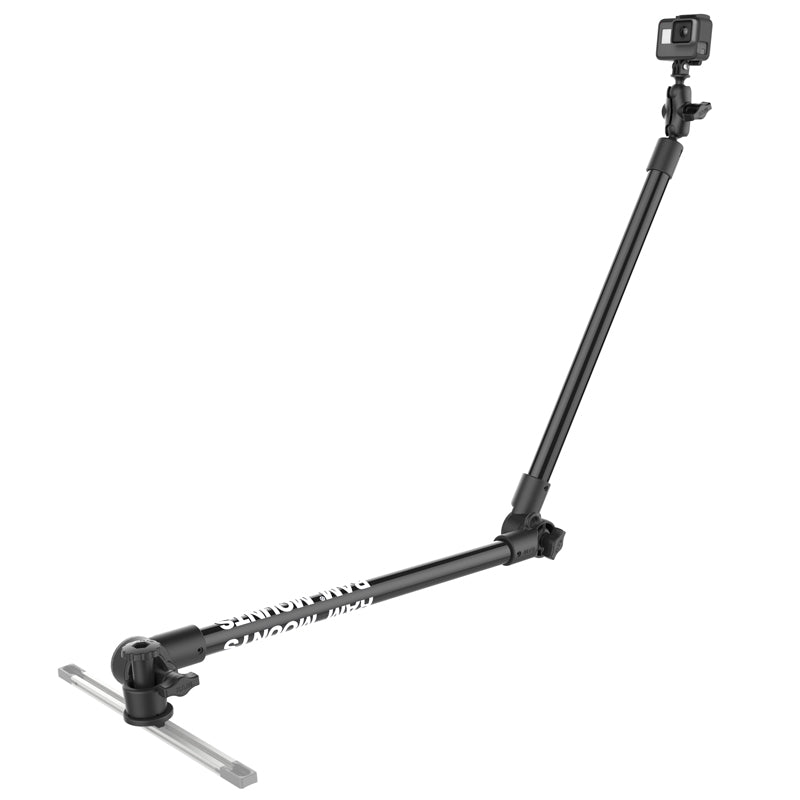 RAP-411-18-18-A-GOP1-1:RAP-411-18-18-A-GOP1-1_1:RAM® Tough-Pole™ Camera Mount with Double Pipe & RAM® Track-Node™ Base