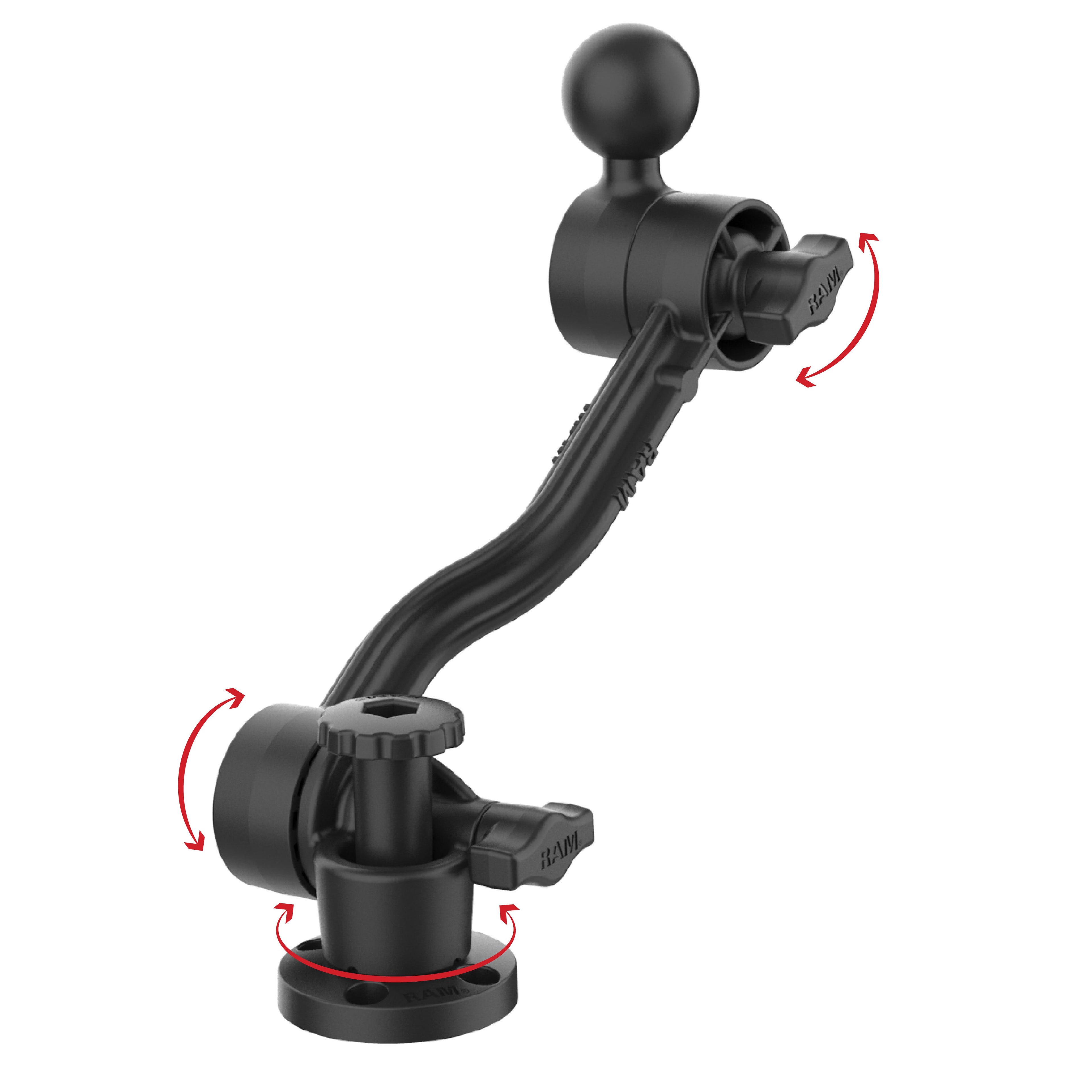 RAP-411D-114-PA-BGU:RAP-411D-114-PA-BGU_1:RAM® Composite Drill-Down Ratchet Arm with Ball