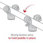 RAP-412-2:RAP-412-2_1:RAM® Roller-Ball™ 2-Pack Paddle & Accessory Holder