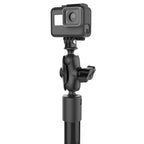 RAP-422-18-A-GOP1:RAP-422-18-A-GOP1_1:RAM® Tough-Pole™ 24" Action Camera Mount with Single Pipe & Track Base