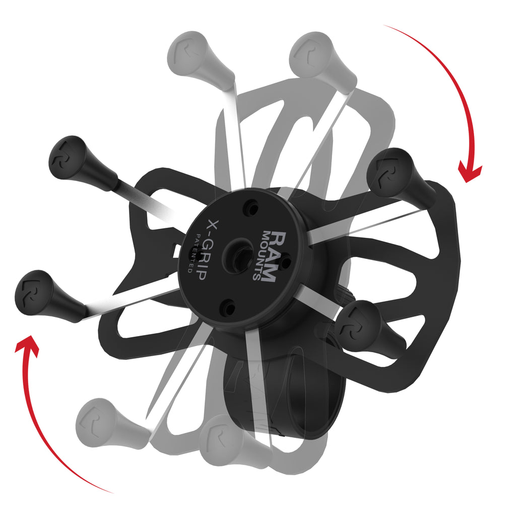 RAP-460-UN10U:RAP-460-UN10U_1:RAM® X-Grip® Large Phone Mount with RAM® Tough-Strap™ Handlebar Base