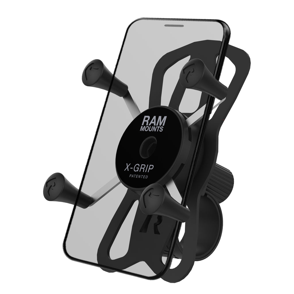 RAP-460-UN7U:RAP-460-UN7U_1:RAM® X-Grip® Phone Mount with RAM® Tough-Strap™ Handlebar Base