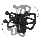 RAP-460-UN7U:RAP-460-UN7U_1:RAM® X-Grip® Phone Mount with RAM® Tough-Strap™ Handlebar Base