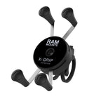 RAP-460Z-UN7U:RAP-460Z-UN7U_1:RAM® X-Grip® Phone Mount with Low-Profile Zip Tie Handlebar Base