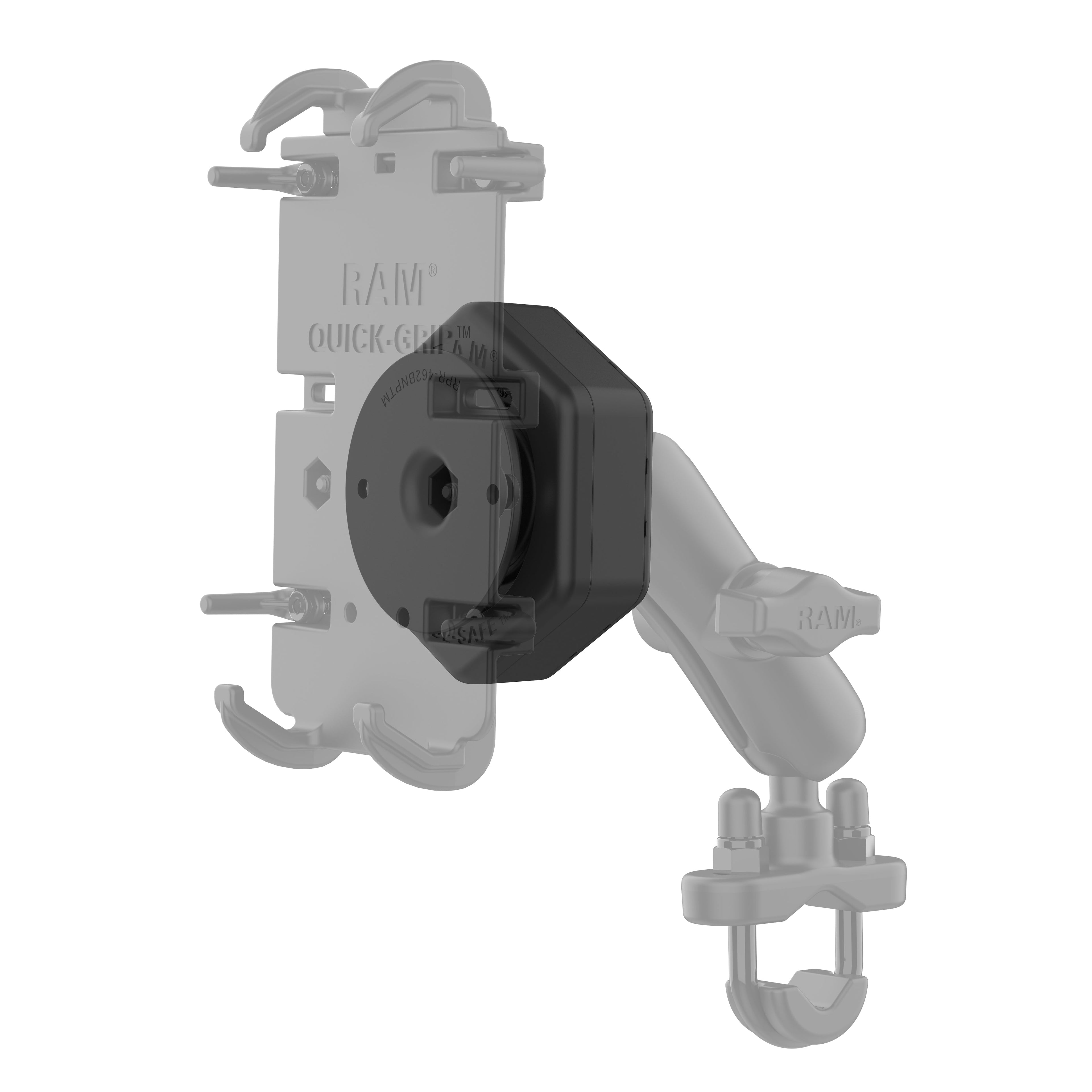 RAP-462NPT:RAP-462NPT_1:RAM® Vibe-Safe™ with NPT Adapter for 2-Hole Holders