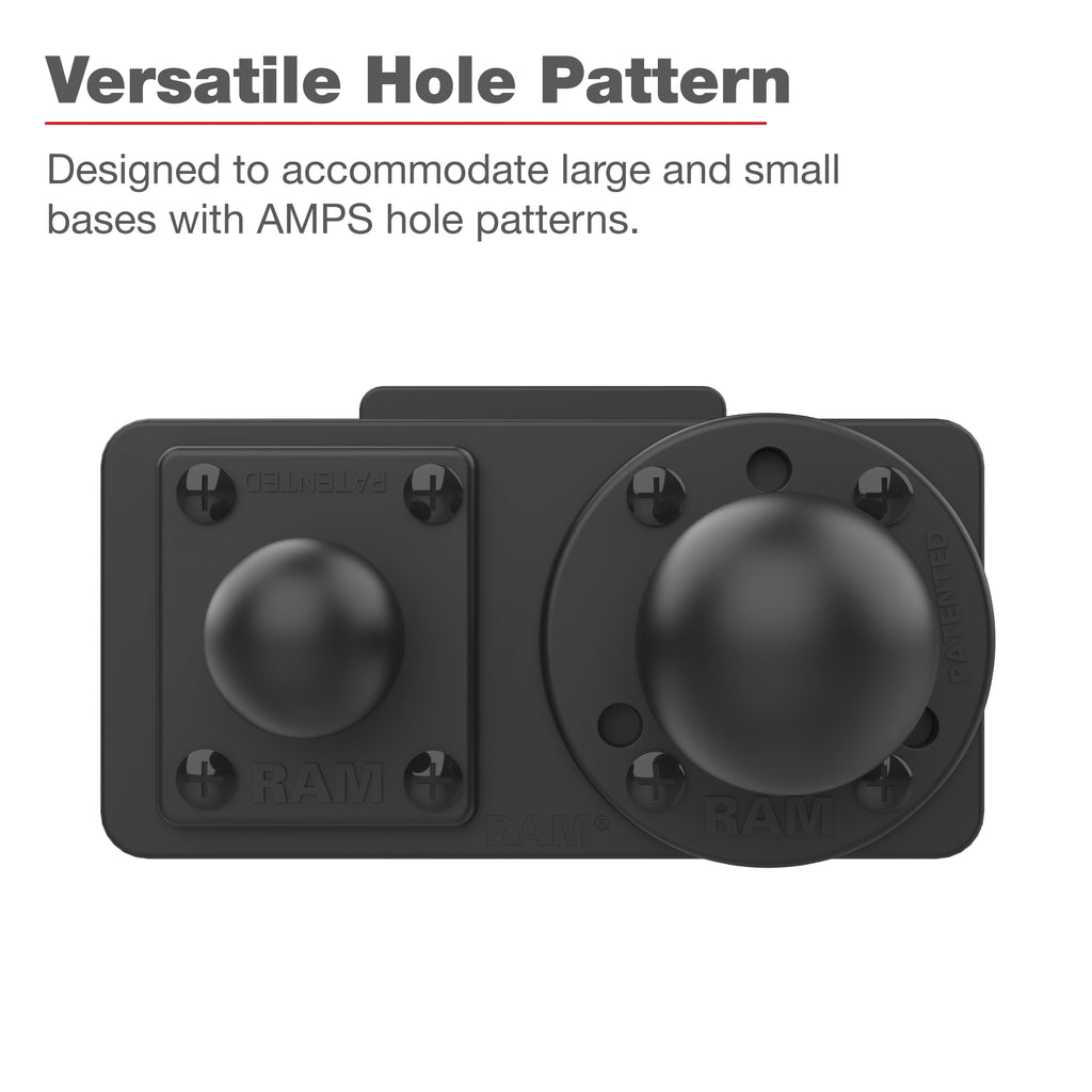 RAP-467U:RAP-467U_1:RAM® Dashboard Mounting Plate for '18-26 Freightliner Cascadia