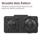RAP-467U:RAP-467U_1:RAM® Dashboard Mounting Plate for '18-26 Freightliner Cascadia
