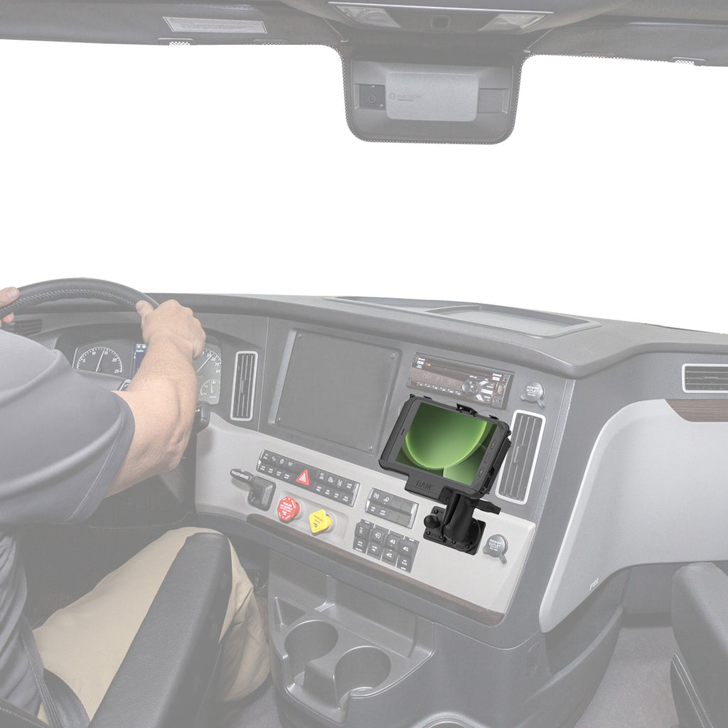 RAP-467U:RAP-467U_1:RAM® Dashboard Mounting Plate for '18-26 Freightliner Cascadia