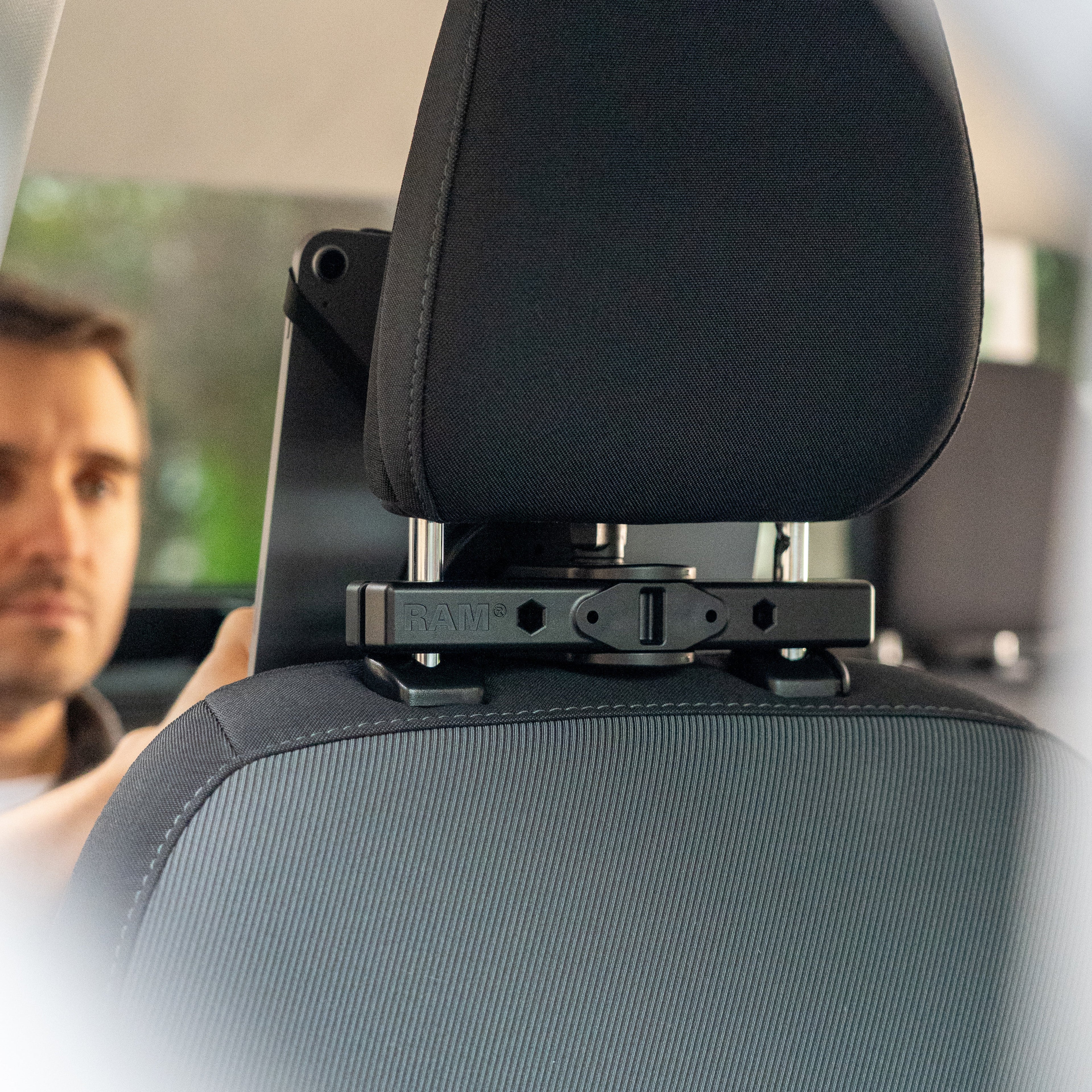 RAP-469-TU:RAP-469-TU_1:RAM® Universal Headrest Tablet Mount for 7"-13" Tablets