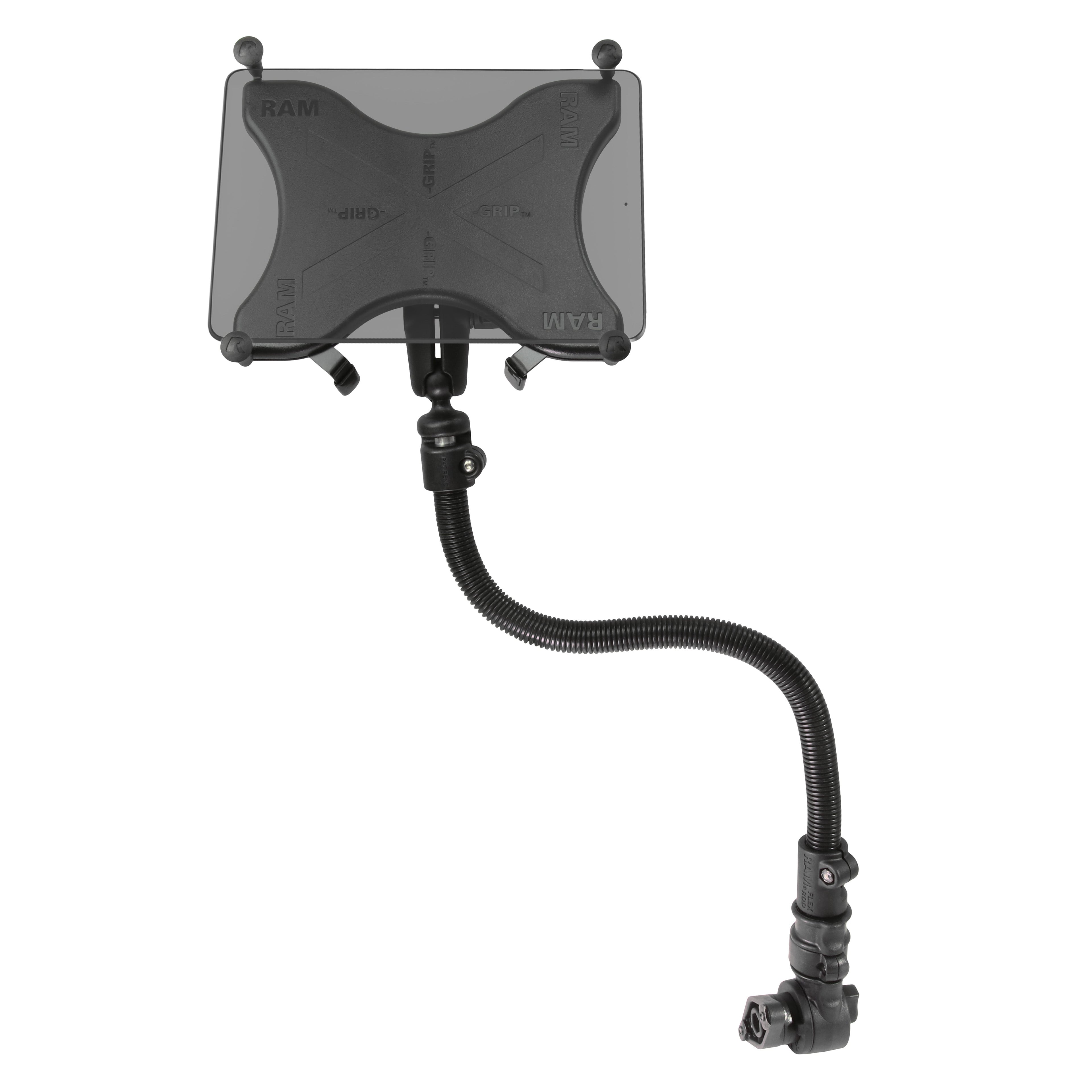 RAP-AAPR-WCT-114P-18-UN9U:RAP-AAPR-WCT-114P-18-UN9U_1:RAM® Tablet Mount for Wheelchairs with Quick Release & Swivel Feature