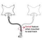 RAP-AAPR-WCT-114P-18-UN9U:RAP-AAPR-WCT-114P-18-UN9U_1:RAM® Tablet Mount for Wheelchairs with Quick Release & Swivel Feature