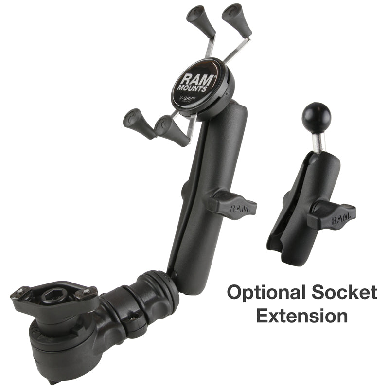 RAP-AAPR-WCT-419-UN7U:RAP-AAPR-WCT-419-UN7U_1:RAM® Phone Mount for Wheelchair Armrests with Quick Release & Swivel