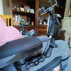 RAP-AAPR-WCT-419-UN7U:RAP-AAPR-WCT-419-UN7U_1:RAM® Phone Mount for Wheelchair Armrests with Quick Release & Swivel