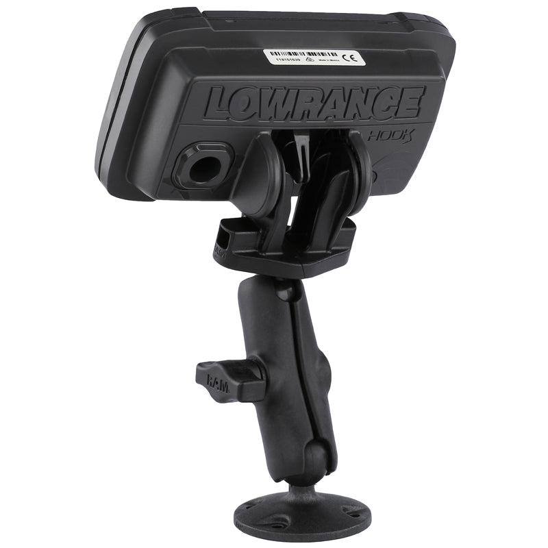 RAP-B-101-LO12:RAP-B-101-LO12_1:RAM® Composite Mount for Lowrance Eagle 4 & 5, Hook² & Reveal - B Size