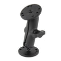 RAP-B-101-OT1U:RAP-B-101-OT1U_1:RAM® Composite Double Ball Mount with Two Round Aluminum Plates