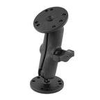 RAP-B-101-OT1U:RAP-B-101-OT1U_1:RAM® Composite Double Ball Mount with Two Round Aluminum Plates