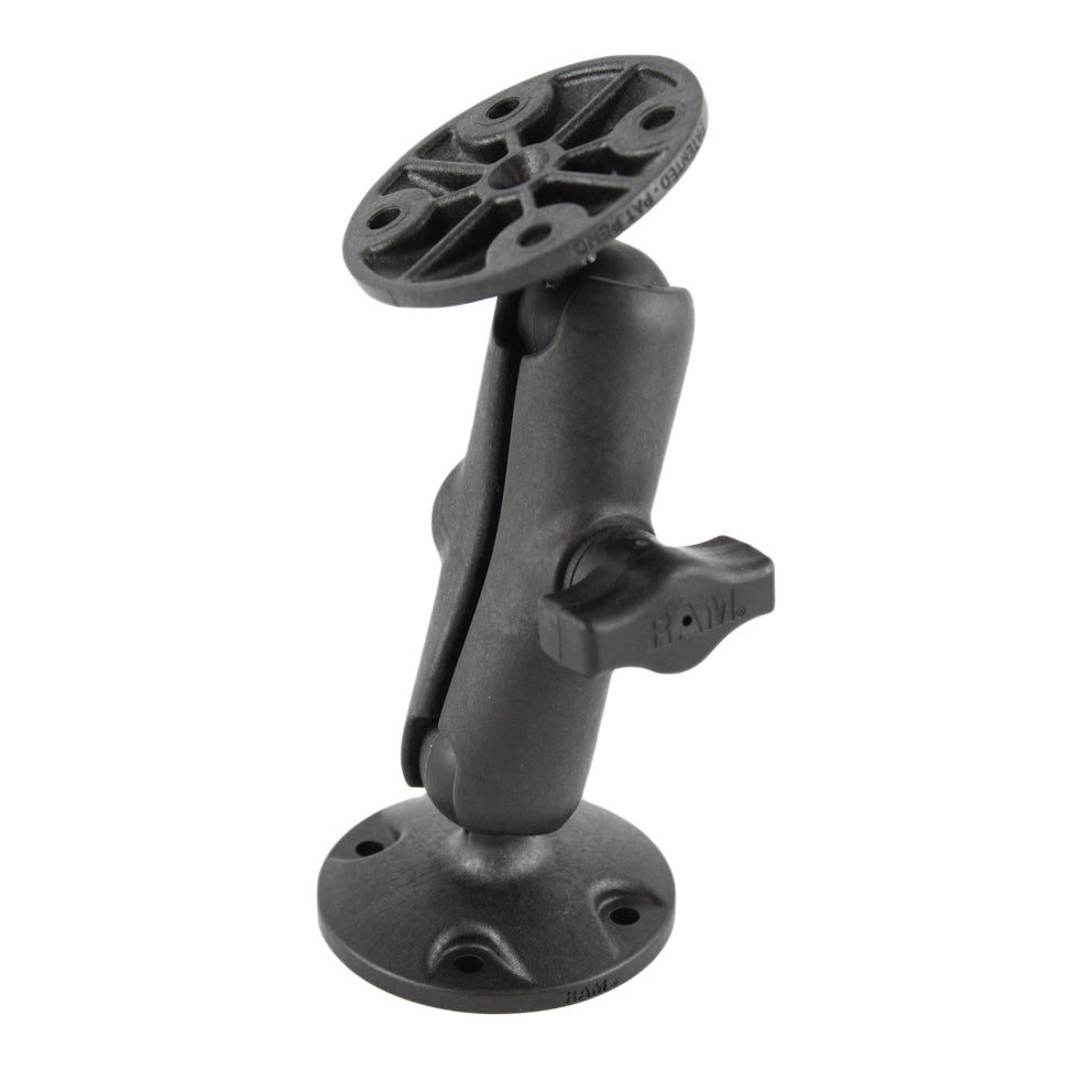 RAP-B-101U:RAP-B-101U_1:RAM® Universal Composite Double Ball Mount with Two Round Plates