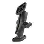 RAP-B-102U:RAP-B-102U_1:RAM® Composite Double Ball Mount with Two Diamond Plates - Medium