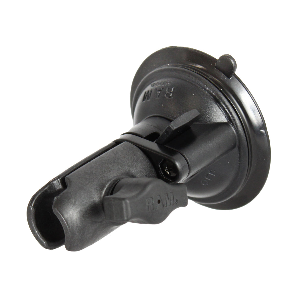 RAP-B-104SU-CS1:RAP-B-104SU-CS1_1:RAM® Twist-Lock Composite Swivel Suction Mount with Socket Arm