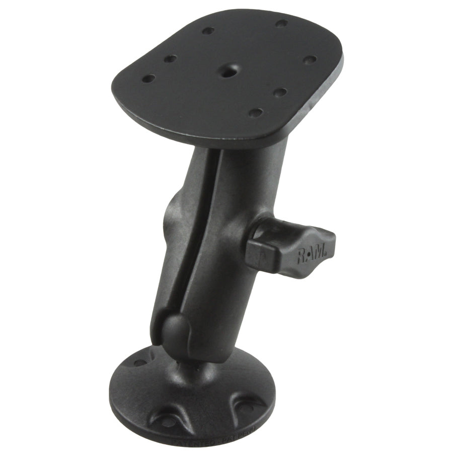 RAP-B-107-1U:RAP-B-107-1U_1:RAM® Composite Double Ball Mount for Humminbird Piranha + More
