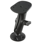RAP-B-107-1U:RAP-B-107-1U_1:RAM® Composite Double Ball Mount for Humminbird Piranha + More