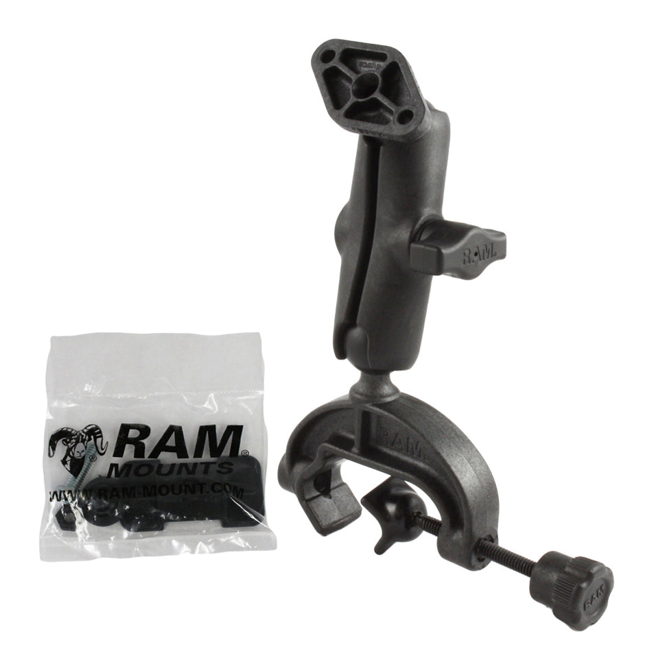 RAP-B-121-238U:RAP-B-121-238U_1:RAM® Composite Yoke Clamp Mount with Diamond Plate - Medium