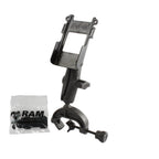 RAP-B-121-BC1U:RAP-B-121-BC1U_1:RAM® Composite Yoke Clamp Mount with Universal Belt Clip Cradle