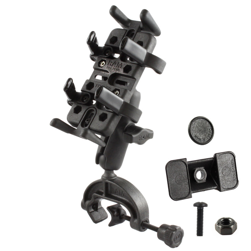 RAP-B-121-UN4U:RAP-B-121-UN4U_1:RAM® Finger-Grip™ Universal Holder with Composite Yoke Clamp Base
