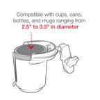 RAP-B-132B-201U:RAP-B-132B-201U_1:RAM® Level Cup™ 16oz Drink Holder with Double Socket Arm