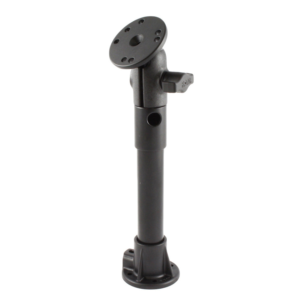 RAP-B-134U:RAP-B-134U_1:RAM® PVC Pipe Mount with Single Ball & Socket and Round Plate