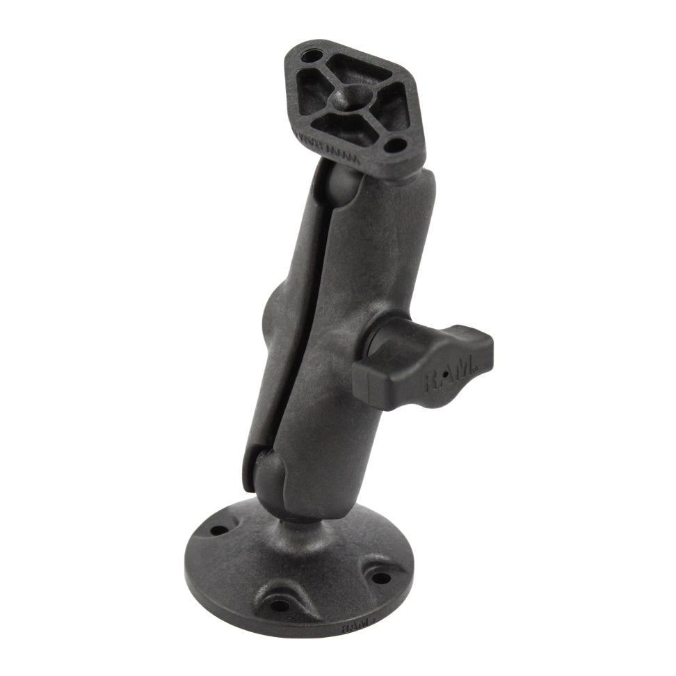 RAP-B-138U:RAP-B-138U_1:RAM® Composite Drill-Down Mount with Diamond Plate - Medium